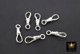 925 Sterling Silver Swivel Lobster Clasps, Large Albert Silver Push Clip Lobster Claws # 867, Jewelry Findings 7.5 x 23 mm