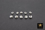 925 Sterling Silver Crimp Bead Cover, 2.5 mm, 3.0mm or 4.0 mm Half Open Bead # 3410