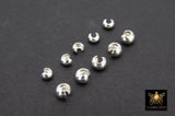 925 Sterling Silver Crimp Bead Cover, 2.5 mm, 3.0mm or 4.0 mm Half Open Bead # 3410