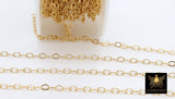 14 K Gold Filled Hammered Chains, 4 mm Oval Textured Chains CH #667, Unfinished Flat Chain