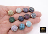 CZ Oval Egg Green Pink Navy Purple Beads