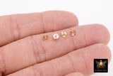 14 K Gold Filled Earring Backs, 925 Sterling Silver Butterfly Backs AG# 852, 4 mm Gold or Silver Post Push Backs