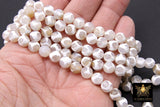 DZI White and Ivory Beads, Natural Tibetan Smooth Round Cream Stripe Beads BS #297, sizes 8 mm 15 inch Strands