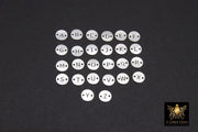 925 Sterling Silver Letter Connectors, 6 mm Silver Alphabet Letters #3424, Block Name Letters