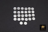 925 Sterling Silver Letter Connectors, 6 mm Silver Alphabet Letters # 3424, Block Name Letters