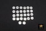 925 Sterling Silver Letter Connectors, 6 mm Silver Alphabet Letters #3424, Block Name Letters