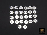 925 Sterling Silver Letter Connectors, 6 mm Silver Alphabet Letters # 3424, Block Name Letters