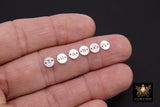 925 Sterling Silver Letter Connectors, 6 mm Silver Alphabet Letters #3424, Block Name Letters