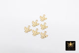 14 K Gold Filled Bee Charms, Tiny 8 mm Bumble Bee Charms #3427, Small Honey Bee