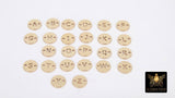 14 K Gold Filled Letter Connectors, 6 mm Gold Alphabet Letter #3423, Round Block Name Letters