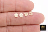14 K Gold Filled Letter Connectors, 6 mm Gold Alphabet Letter # 3423, Round Block Name Letters