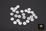 925 Sterling Silver Letter Connectors, 6 mm Silver Alphabet Letters # 3424, Block Name Letters
