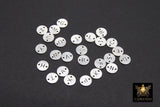 925 Sterling Silver Letter Connectors, 6 mm Silver Alphabet Letters #3424, Block Name Letters