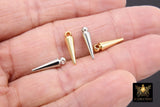 Gold or Silver Spike Dagger Point Charms