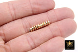 Gold Round 4 mm Nugget Beads, 20 Pc Round Rondelle Spacer Beads #680, Nugget Shaped Heishi Bead