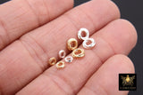 Gold or Silver Twist Knot Metal Spacer Bead Findings