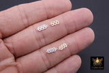 14 k Gold Filled 925 Sterling Silver Angel Number Connectors Three Numbers