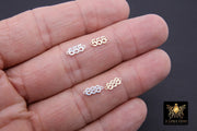14 K Gold Filled Angel Number Connector, 925 Sterling Silver Three Number Links #3502, Tiny Minimalist Permanent Jewelry Links