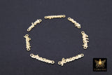 14 K Gold Filled Love Connectors, Inspirational Script Dog Tag AG #3510, Hope