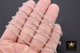 14 K Gold Filled Paperclip Chain, 11 mm Rectangle Rolo CH #800, 925 Sterling Silver Large Long Short Links CH# 807