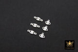 925 Sterling Silver Evil Eye Connector, CZ Micro Pave Evil Eyes Charms # 3507, Tiny Minimalist Jewelry Links