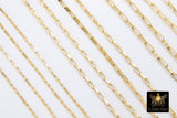 14 K Gold Filled Box Chains, 14 20 Unfinished By The Foot CH #901, 3 mm 4.4 mm or 6.4 mm Venetian