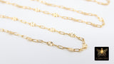 14 K Gold Filled Sequin Chain, 3.7 mm Paperclip 925 Sterling Silver Bar CH# 902, Unfinished Starburst Box Chain CH# 810