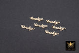 14 K Gold Filled Love Connectors, Inspirational Script Dog Tag AG #3510, Hope