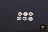 14 K Gold Filled Letter Connectors, 6 mm Gold Alphabet Letter # 3423, Round Block Name Letters