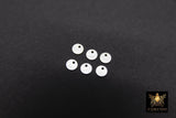 14 K Gold Filled Round Disc Charms, 925 Sterling Silver 4 mm Quality Tags # 515, Stamped Jewelry Findings
