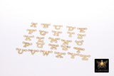 14 K Gold Filled Letter Connectors Alphabet Name Links 2 Loops