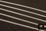 925 Sterling Silver Mariner Chain, 5.6 mm Anchor Sequin Flat Chains CH# 839, USA Unfinished Soda Tab Chain