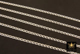 925 Sterling Silver Mariner Chain, 5.6 mm Anchor Sequin Flat Chains CH #839, USA Unfinished Soda Tab Chain