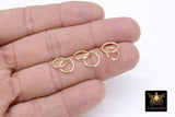 14 K Gold Filled Double Interlocking Rings Soldered