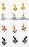 Tiny Cross Charm, 3 Pcs CZ Micro Paved Cross Charms #276, 5 x 7 mm Mini Crosses for Dainty Chain Dangles