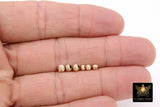 Genuine 14 K Gold Filled Beads, Corrugated Ribbed Seamless Gold Round Beads # 760, High Quality 3 mm or 4 mm