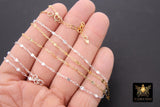 925 Sterling Silver Sequin Necklace, 14 K Gold Filled Starburst Paperclip Chain Choker #2626, Handmade Everyday Jewelry Necklace