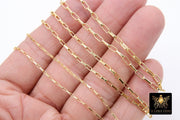 14 K Gold Filled Box Chains, 14 20 Unfinished By The Foot CH# 901, 3 mm 4.4 mm or 6.4 mm Venetian