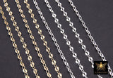 925 Sterling Silver Starburst Chains, 14 K Gold Filled 4.1 mm Sequin CH# 827, Unfinished 3.2 mm Chain CH# 777