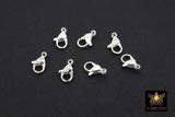 Silver Lobster Clasps, Stainless Steel Lobster Claws AG #2241,Jewelry Findings, 12