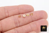 14 K Gold Filled Earring Backs, 925 Sterling Silver Butterfly Backs AG# 852, 4 mm Gold or Silver Post Push Backs