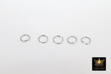 Stainless Steel Silver Jump Rings, 300 Pc 6 mm Strong Rings #2374, Tarnish Resistant Open Rings