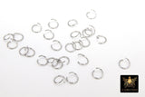 Stainless Steel Silver Jump Rings, 300 Pc 6 mm Strong Rings #2374, Tarnish Resistant Open Rings