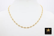 Cubic Zirconia Necklace, Gold Dainty Diamond Shaped CZ Choker, Clear CZ Necklace