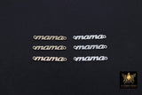 14 K Gold Filled Mama Connector, 925 Sterling Silver Mom Links # 3113, Script 18 mm Dainty Mothers Day Gifts