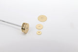 Gold Metal Spacer Beads, 6 mm Round Discs, 20 pcs Rondelle Donuts Findings #683