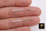 14 K Gold Filled Mama Connector, 925 Sterling Silver Mom Links # 3113, Script 18 mm Dainty Mothers Day Gifts