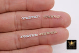 14 K Gold Filled Mama Connector, 925 Sterling Silver Mom Links #3113, Script 18 mm Dainty Mothers Day Gifts