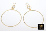 Gold Gemstone Hoop Earrings, 14 K Gold Filled Fancy Hook Ear Wires #692, Gold Plated Round Hoops with Rainbow Moonstone Gemstone