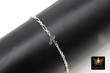 14 K Gold Filled Initial Chain Bracelet, 925 Sterling Silver Letter Charm Bracelet #2626, Chain Link Jewelry